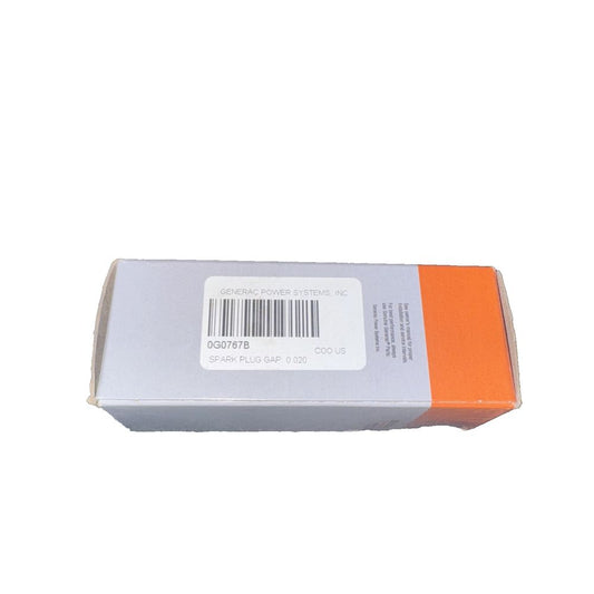 Generac 0G0767B Spark Plug Gap: 0.020, Genarac – a box of orange colored paper