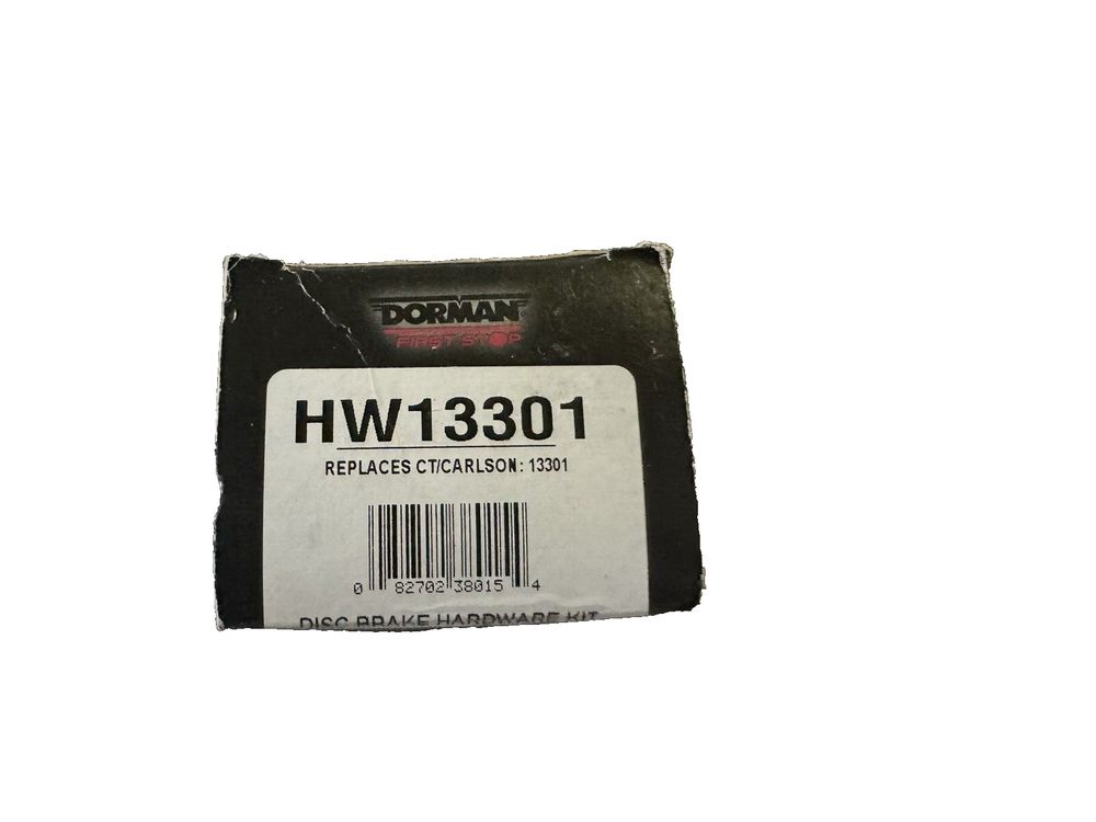 Dorman HW13301 Disc Brake Hardware Kit – a black and white label on a white background