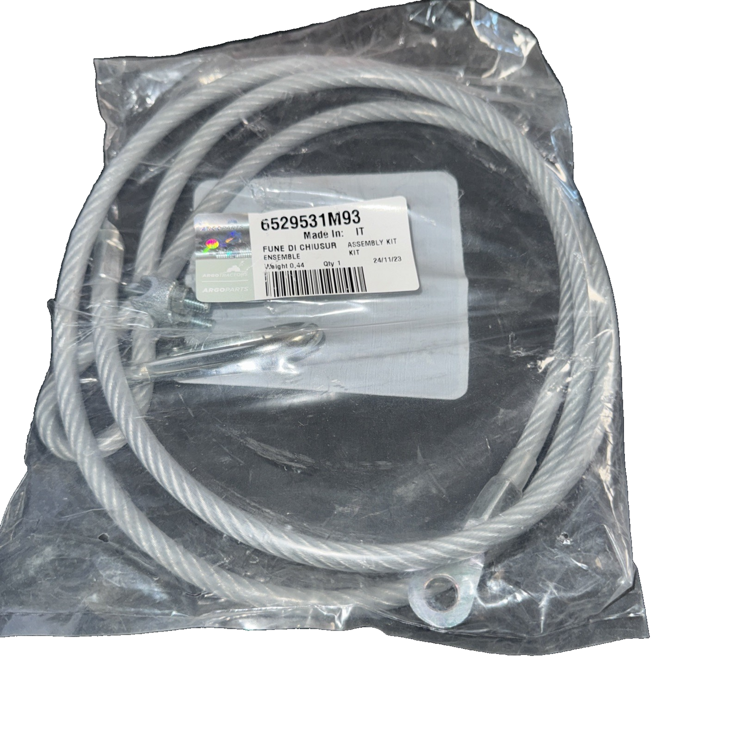 6529531M93 ArgoParts Locking Cable Assembly