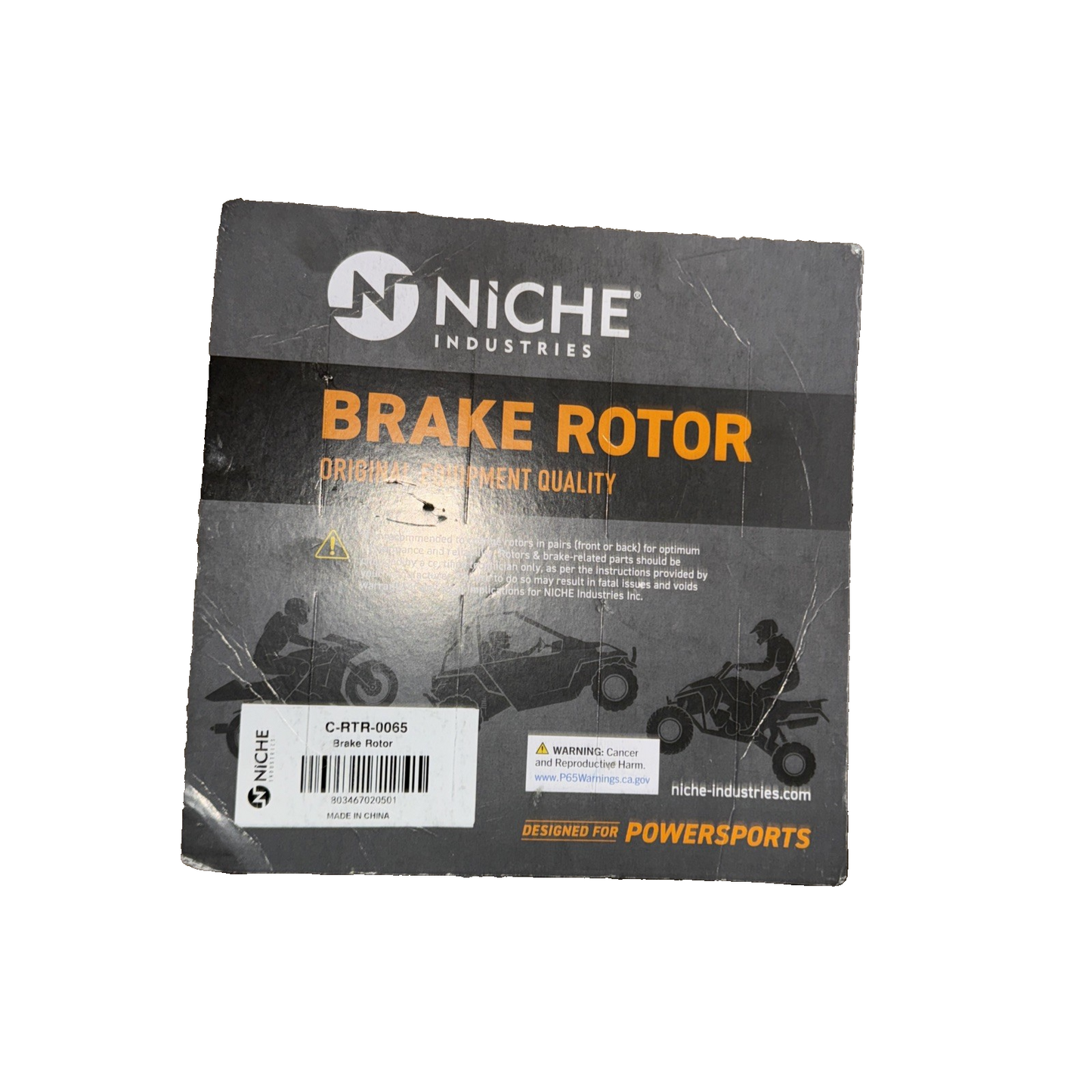 NICHE Rear Brake Rotor For Yamaha Grizzly 550 700 ...