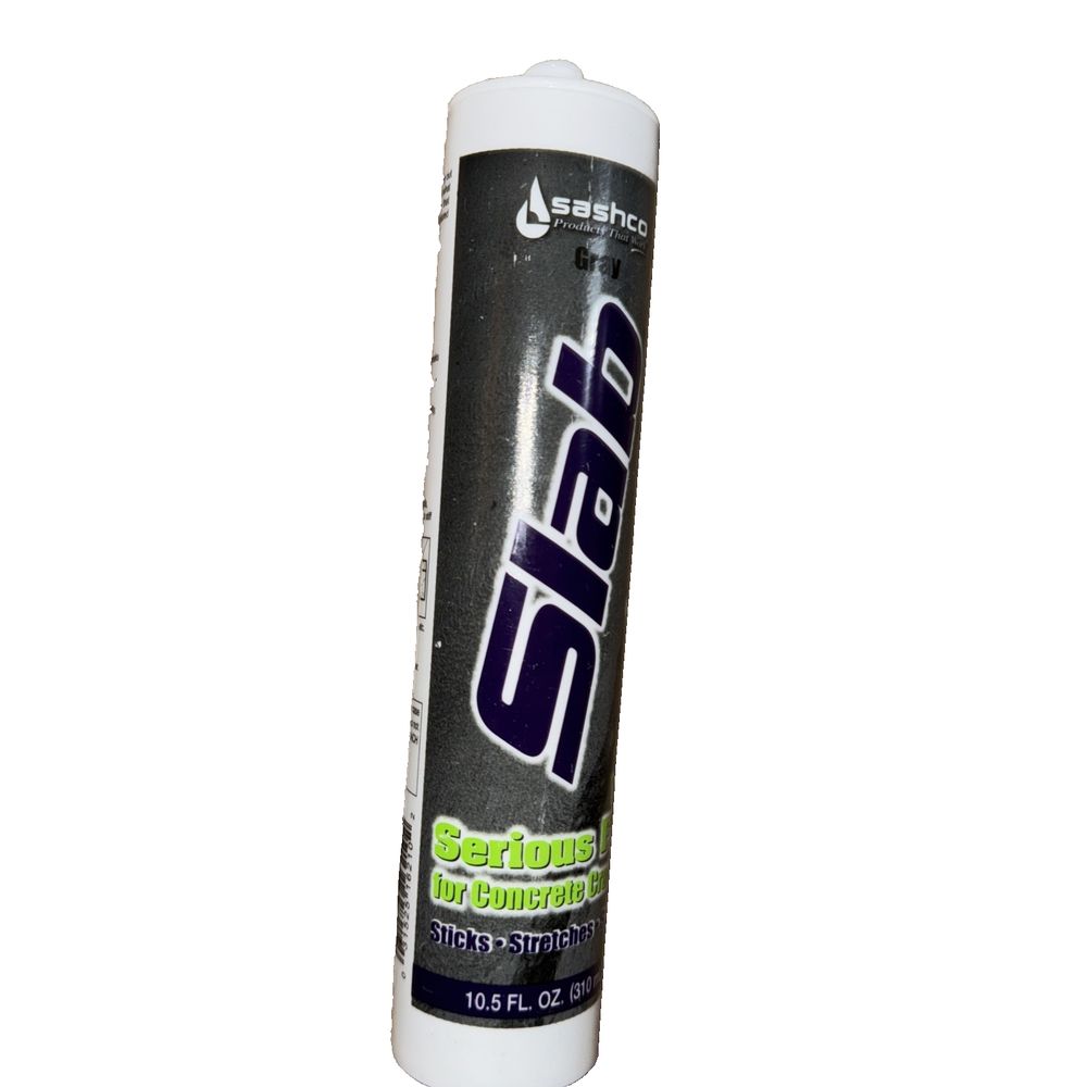 Sashco 16210 Slab Concrete Crack Repair Sealant, Gray, 10.5 Fl. Oz (Pack of 1) – a tube of glue for a white tube