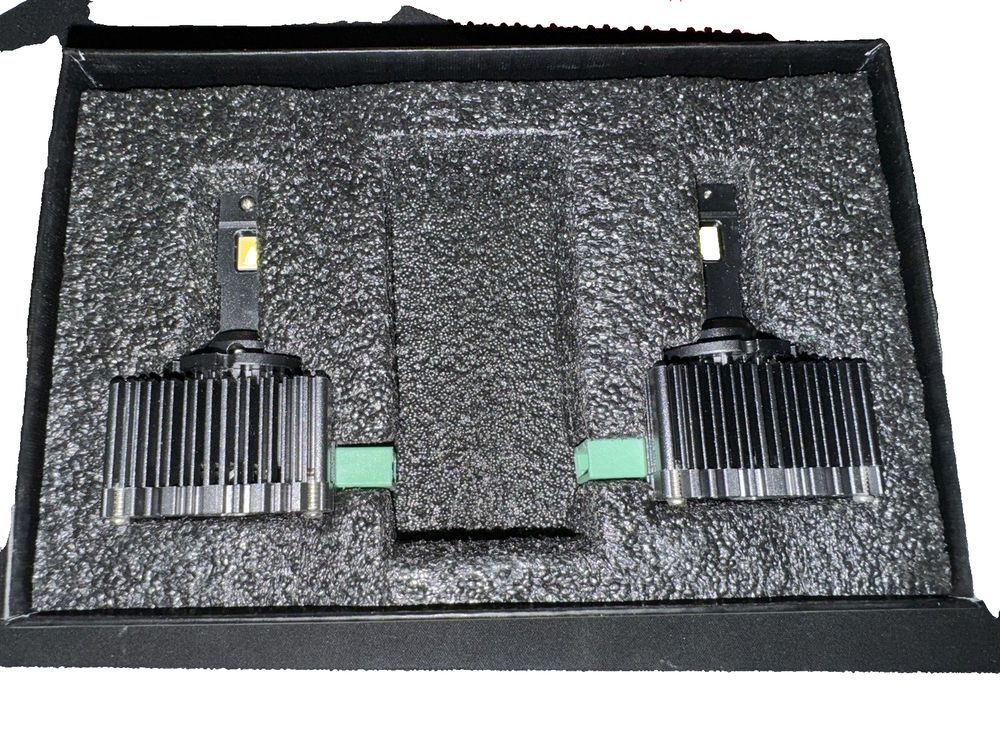 KAYZT D3S D3R LED Headlight Bulbs 20000 Lumens, 600% Brightness, 120W High Power – a pair of two handguns in a black box