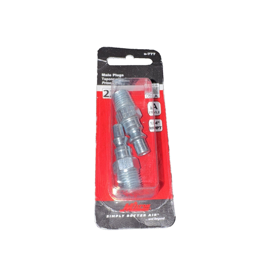 Milton 1/4 Male Plug A-Style, 2/CD 030937400284
