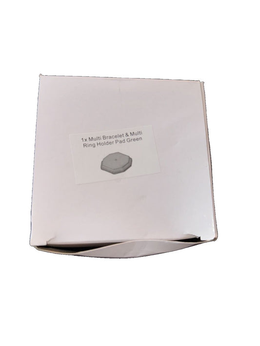 1X Multi Bracelet & Multi Ring Holder Pad Green For Retail/Display, DaveyDooDeals – a white box with a white label on it