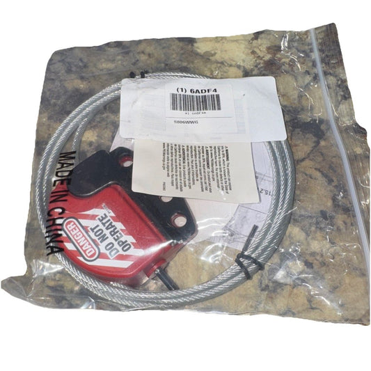 S806 Cable Lockout, Unbranded – a red and black hose with a white label
