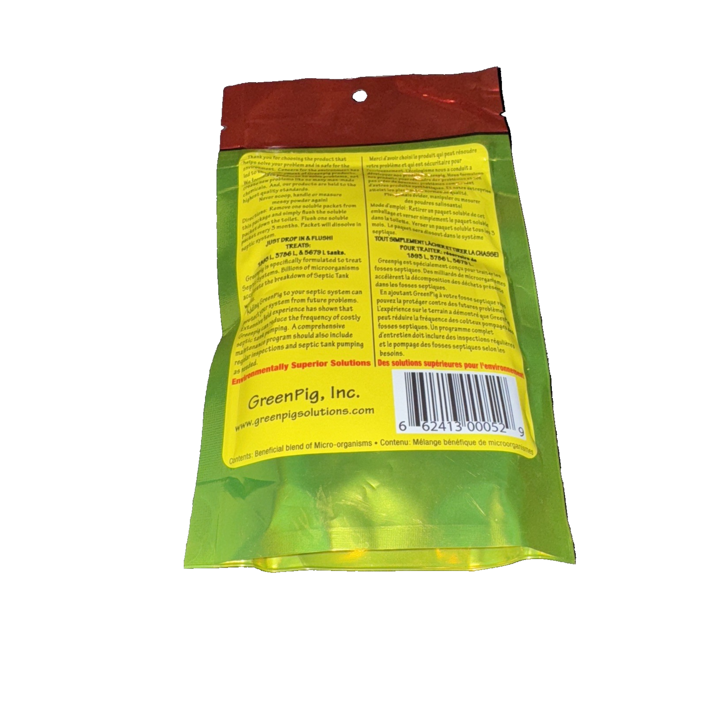 GreenPig Solutions 52 Concentrated Formula Live Septic Tank Treatment, 1 Year