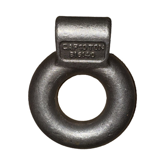 Plain 10-Ton Forged Steel Tow Eye 3 Inch I.D., DaveyDooDeals – a black steel ring with a white background