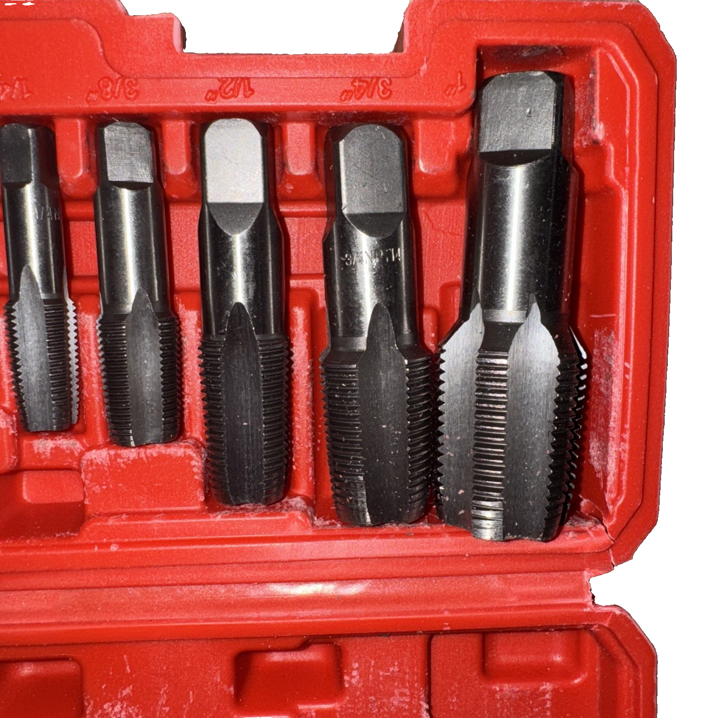 NPT Thread Forming Taps 6 Piece Set 1/8",1/4",3/8", 1/2",3/4", 1"