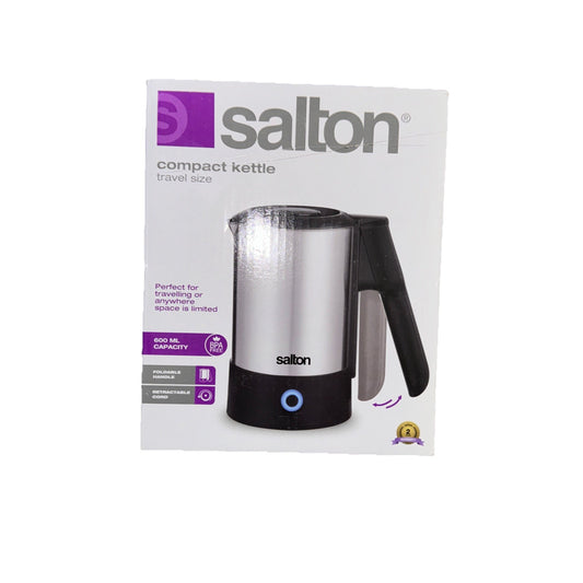 Salton Stainless Steel 0.6-L Cordless Manual Electric Kettle