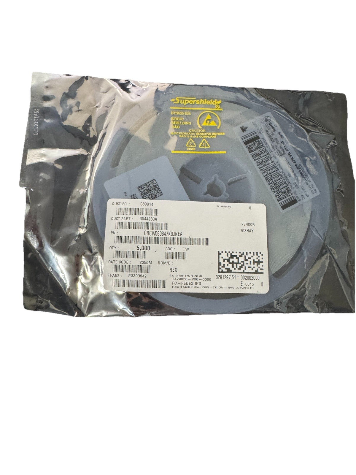 CRCW060347K0JNEA Vishay - Resistors 5000 Pack