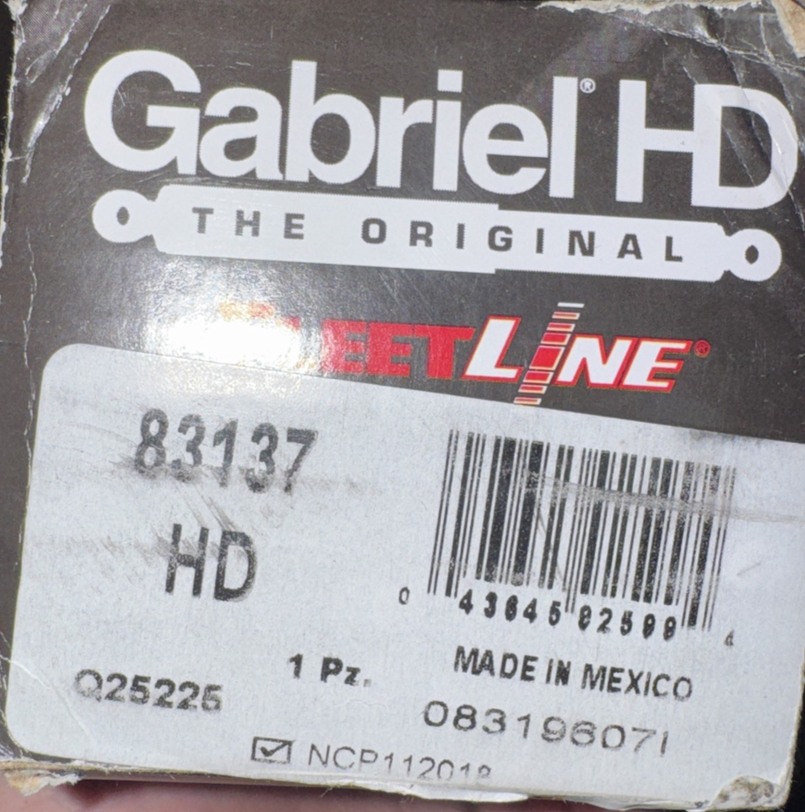 Suspension Shock Absorber-83000 Series Gabriel 83137