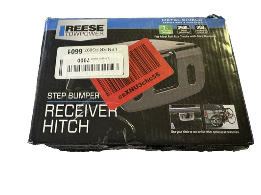 Reese Towpower 81378 Class II Step Bumper Receiver Hitch, Black – a box of red and black tape