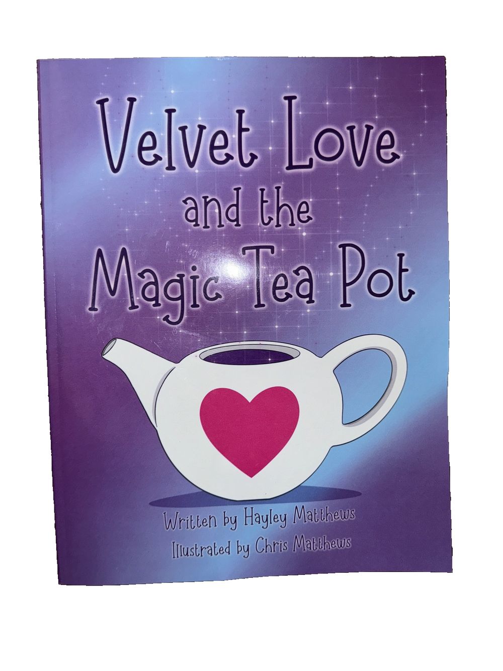 Velvet Love and the Magic Tea Pot, DaveyDooDeals – a book cover with a teapot and a heart
