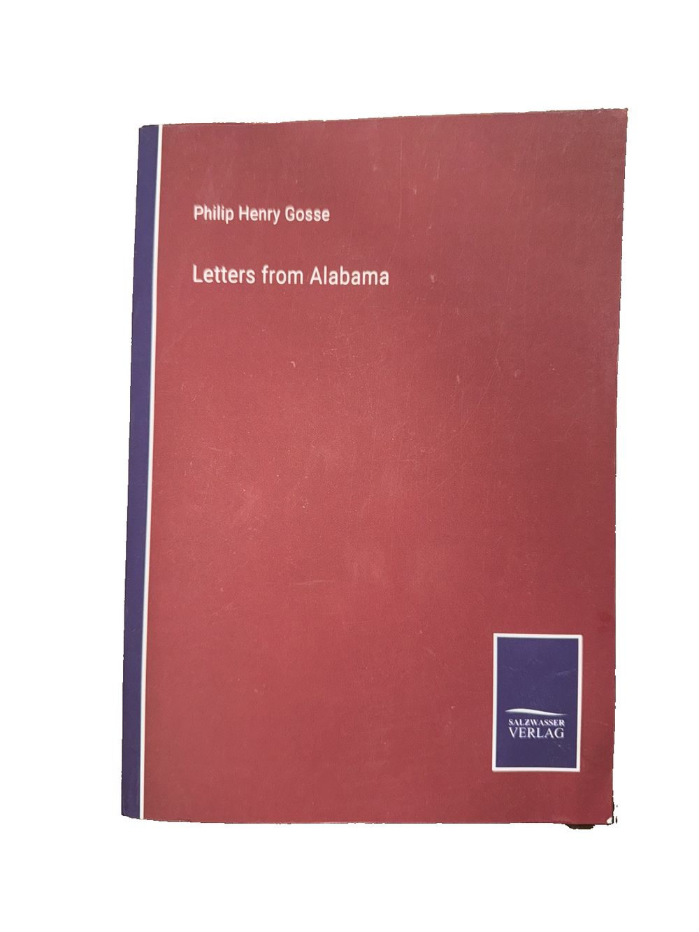 Letters from Alabama, DaveyDooDeals – a red book with a blue cover and a white background