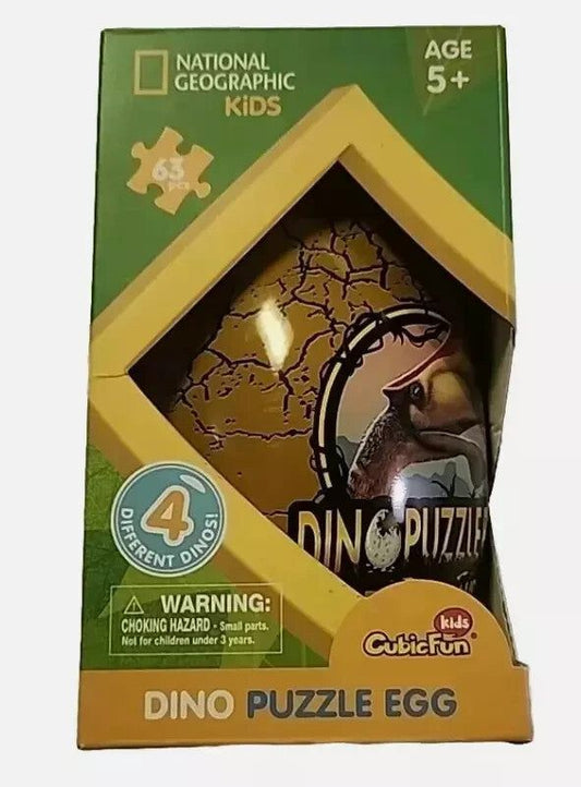 National Geographic Dino Puzzle Egg: Pterosaur 63pc - Fun & Educational Activity, CubicFun – a box of a puzzle with a picture of a bird