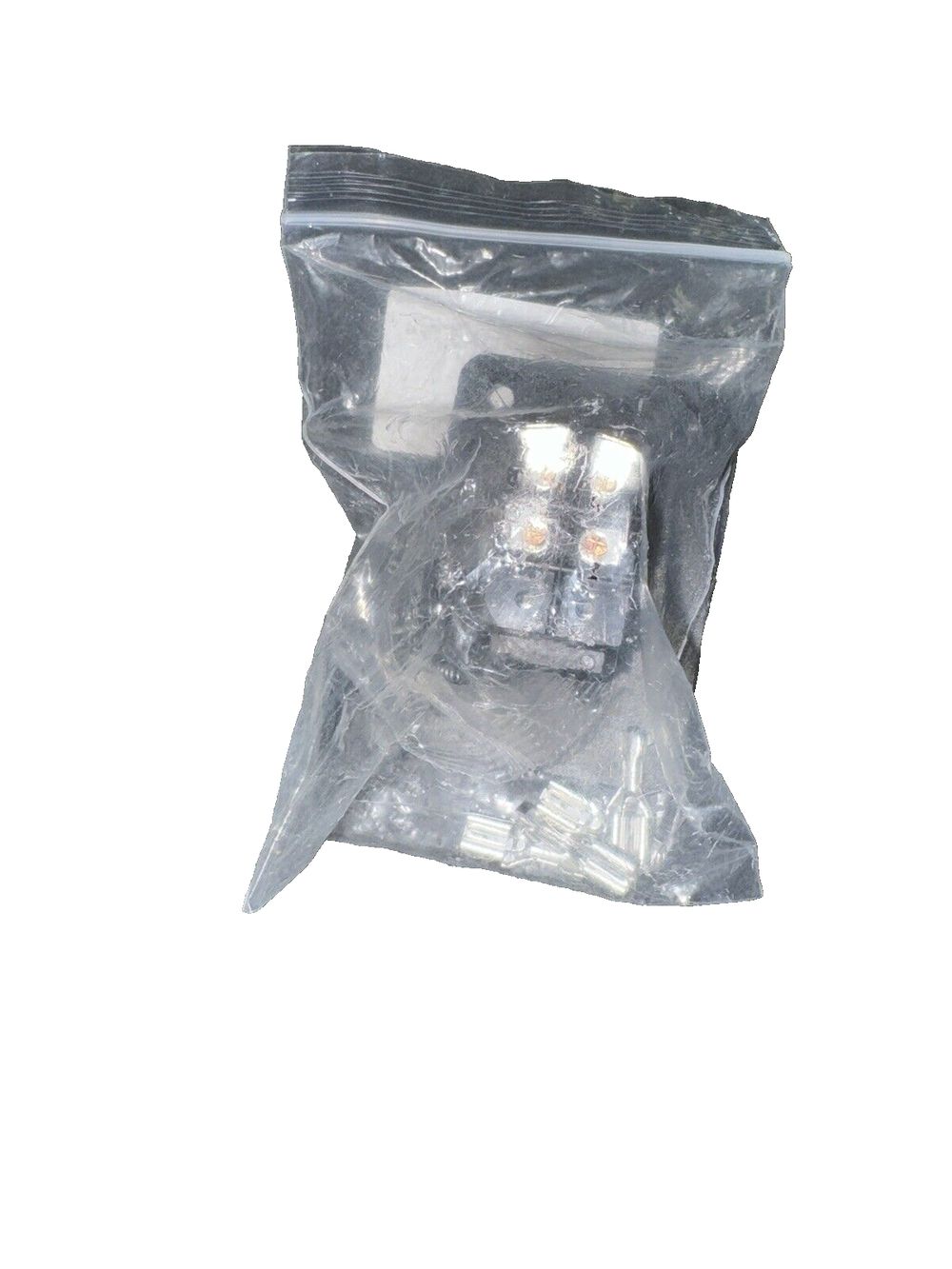 mankk On-Off Switch 12V 20A 4 Pins DPST Rocker Switch Panel RV Light Switch for – a clear plastic bag with a white light inside
