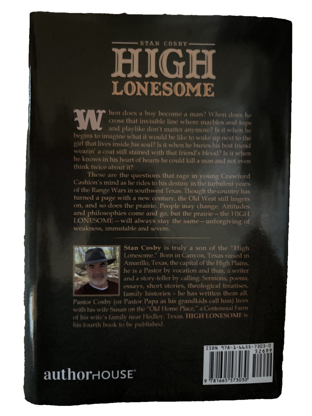 High Lonesome, DaveyDooDeals – the back cover of the book high income