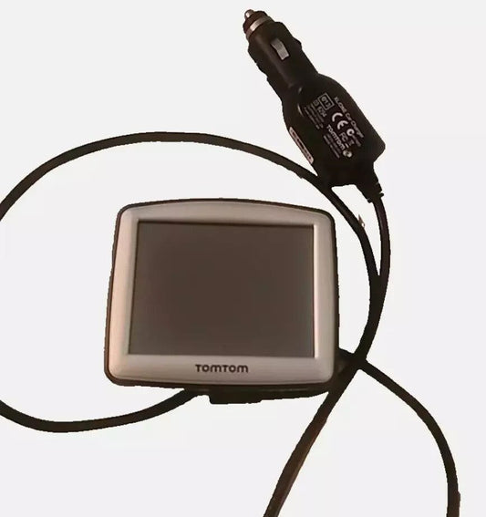 TomTom One N14644 GPS Unit with Cord Bundle - Portable Navigation System – a small device connected to a charger