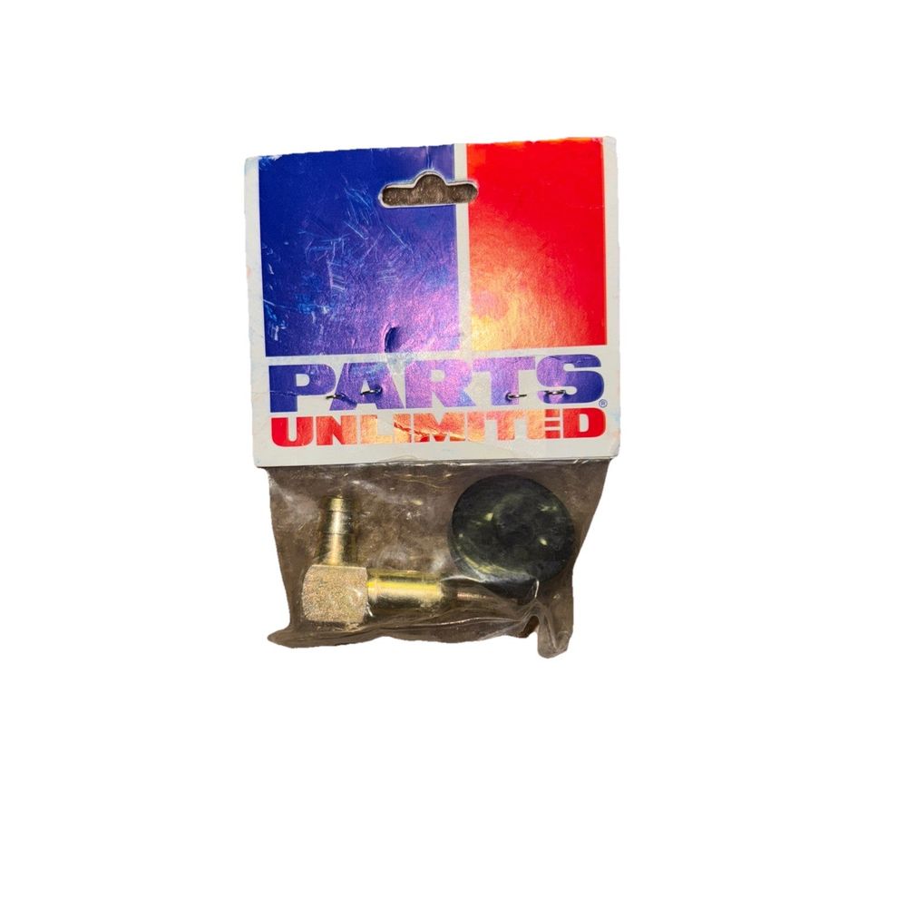 Parts Unlimited Single Tank Fitting - 90 Degree - 5/16" 2105-1000 – a package of metal parts for a car