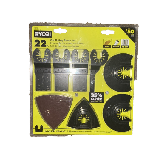 RYOBI 22-Piece Oscillating Blade Set