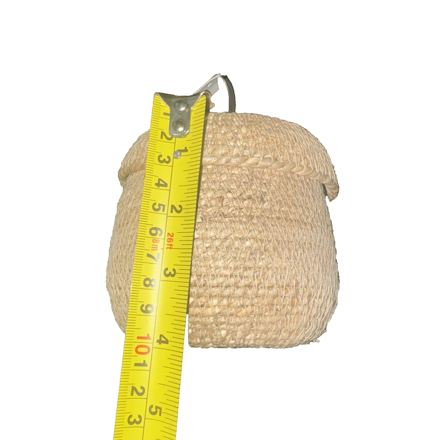 Simons Wicker Style Sea Grass Basket Desk Bowl With Lid