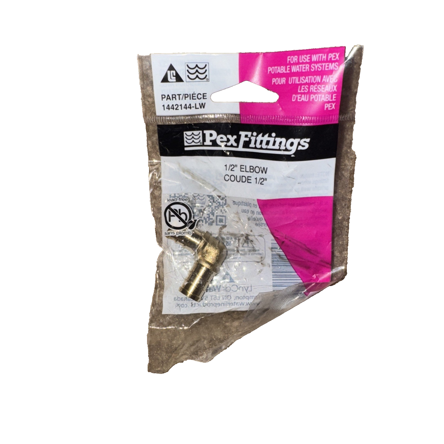 1/2" PEX Brass 90 Degree Elbow 10 Pack