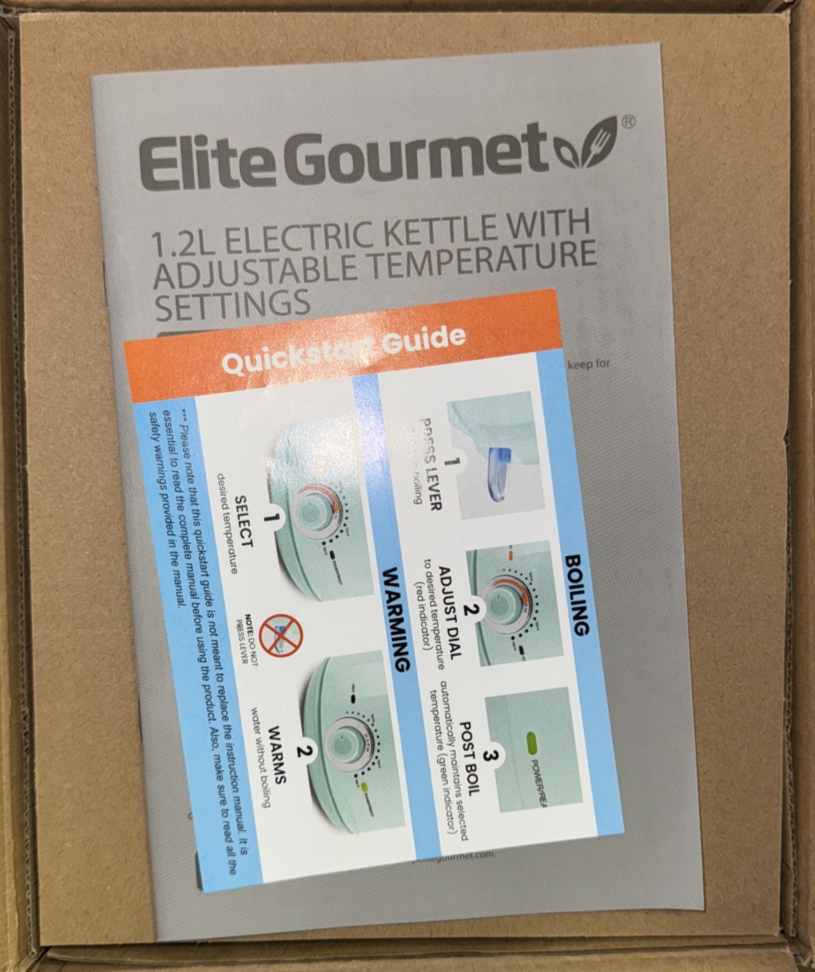 Elite Gourmet Ekt1220M Electric Bpa-Free Glass Kettle, Dial, Mint, 1.2L