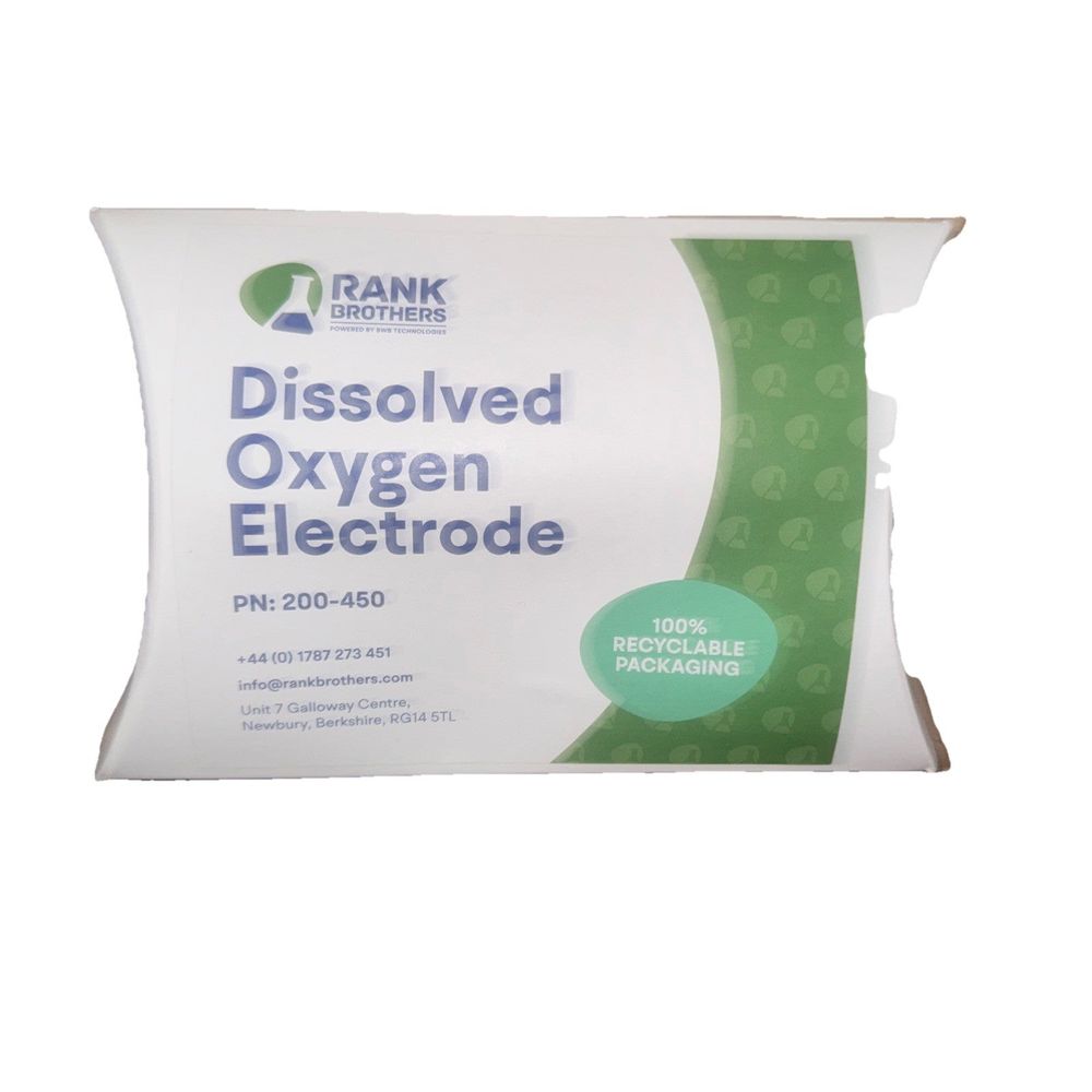 Rank Brothers Dissolved Oxygen Electrode 200-450, DaveyDooDeals – a white tissue with a green label on it