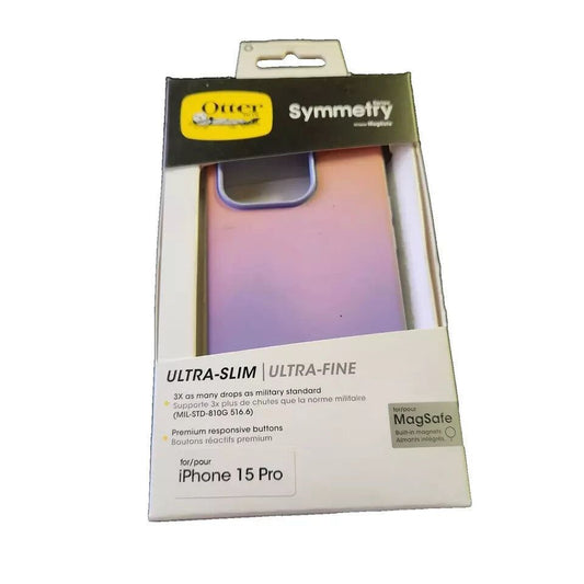 OtterBox iPhone 15 Pro Symmetry Series Case - SOFT SUNSET (Purple) | Slim – symety ultra slim case for iphone 5 / 5 / 5 / 5 / 6 / 6