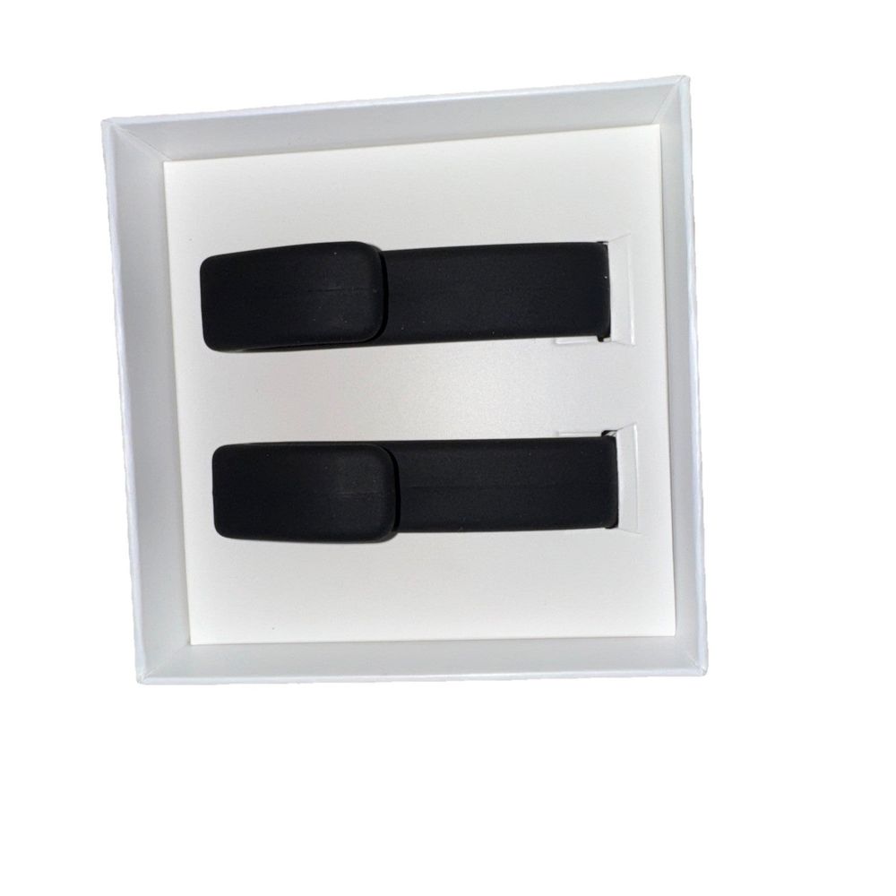 TESLA Model S/X Coat Hooks BLACK 1458421-00-A, DaveyDooDeals – a pair of black leather belts in a white box