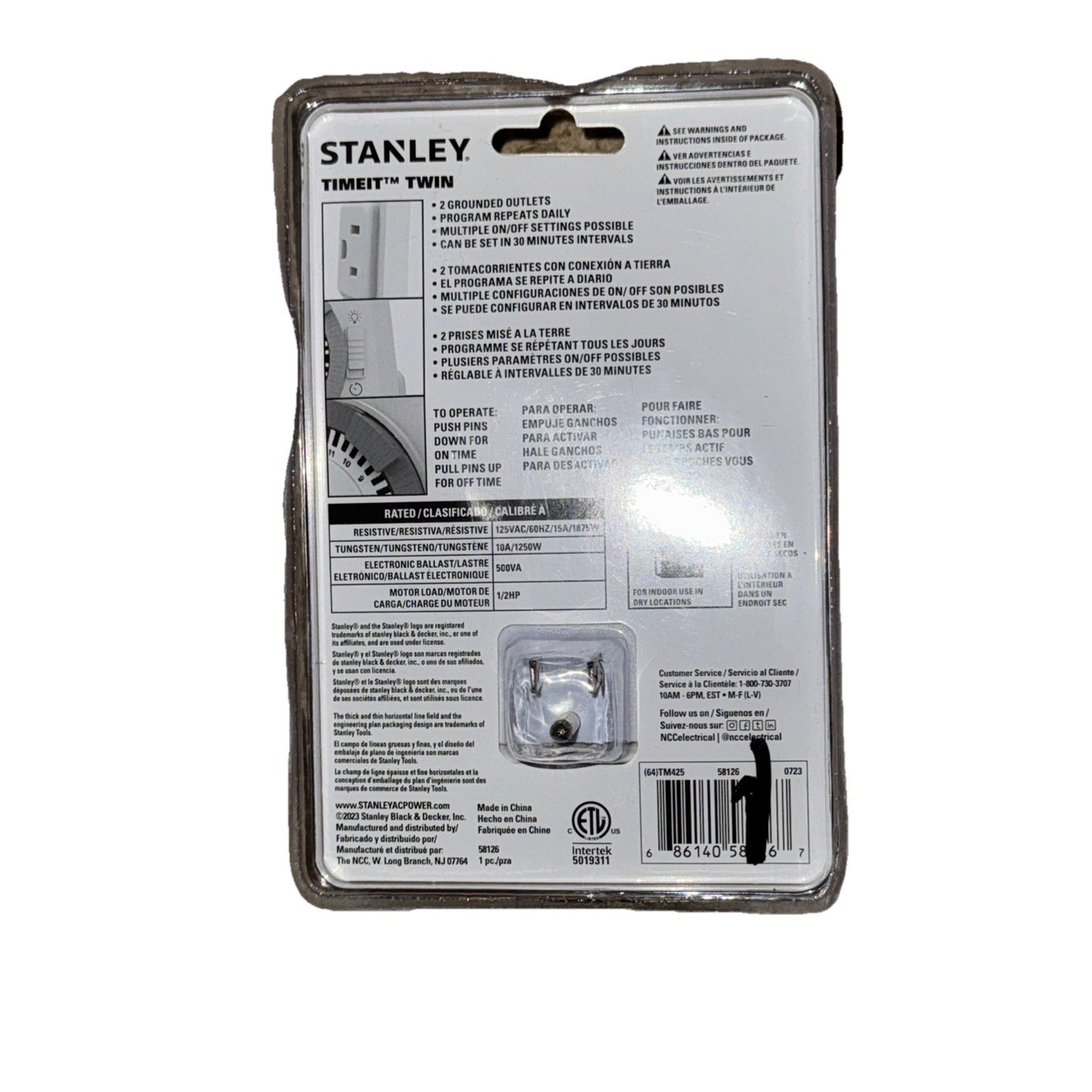 Stanley TimeIt Twin 2 Outlet Timer