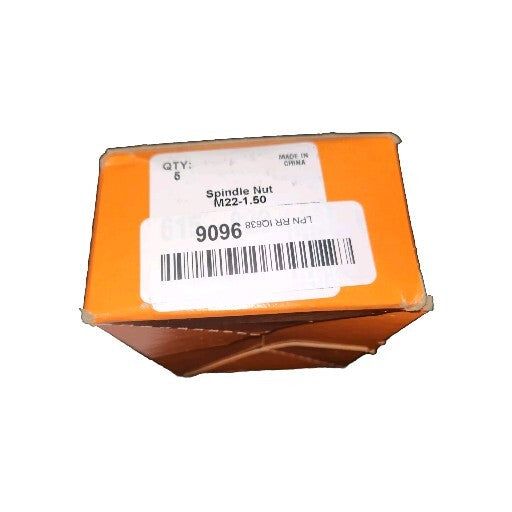 Dorman 615-823 Spindle Nut Compatible with Select Ford-Lincoln Models, Pack of 5 – a box of orange colored plastic material