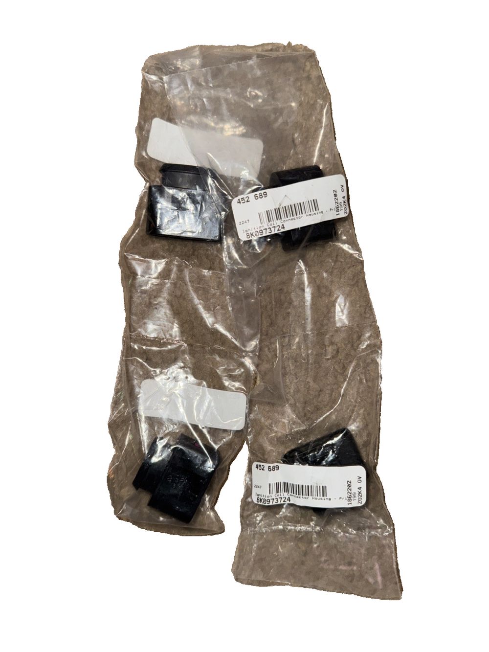 Ignition Coil Connector - VW/Audi / MK5 / MK6 / 8K0973724 4 Pack, Unbranded – a bag of plastic bags with a label on it