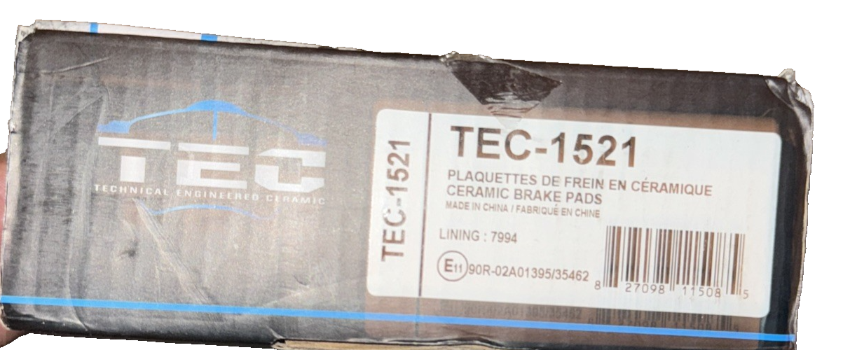 Front Ceramic Disc Brake Pads TEC-1521 For Honda CR-V Odyssey Civic Subaru