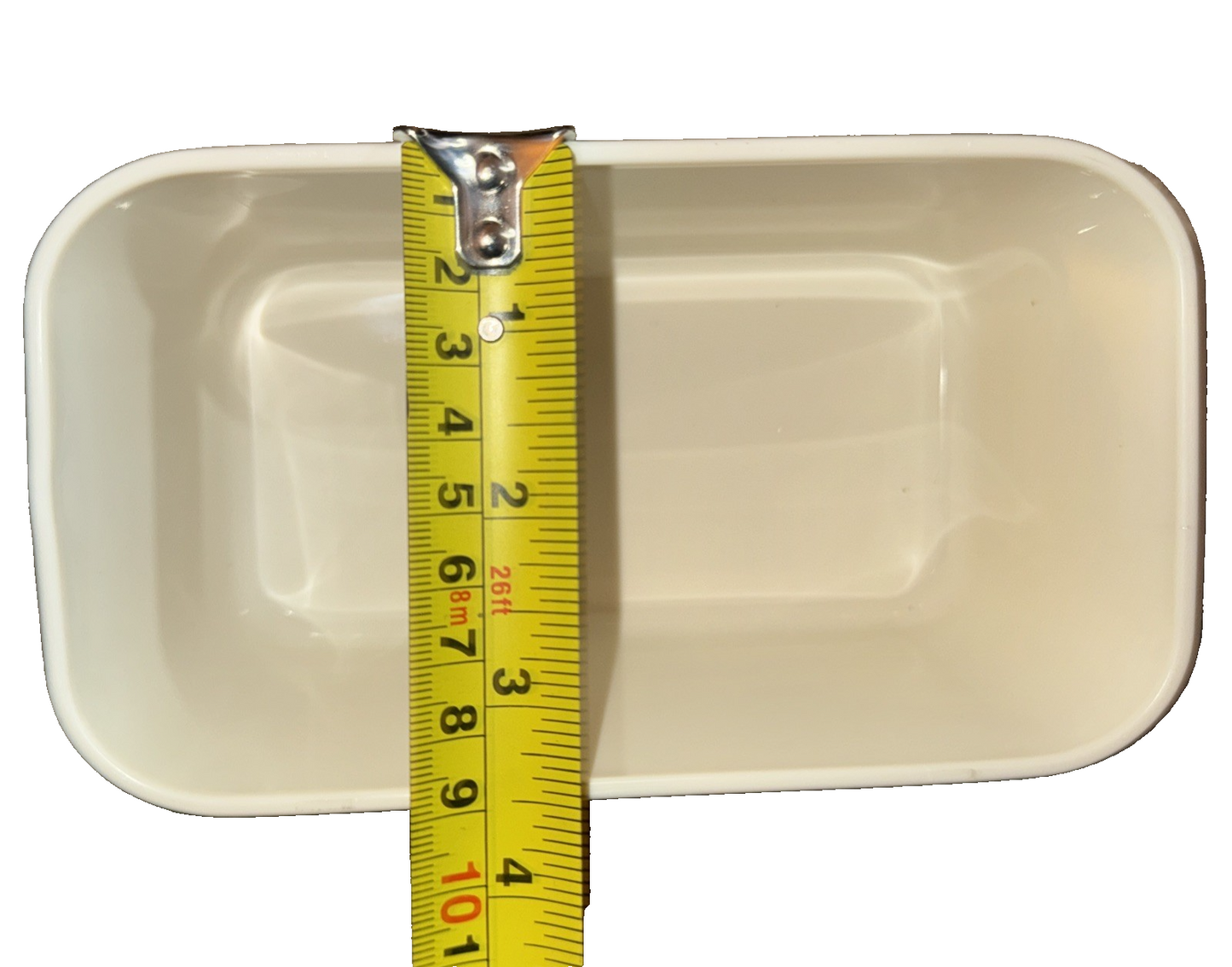 White Butter Dish With Built in Spreading Knife