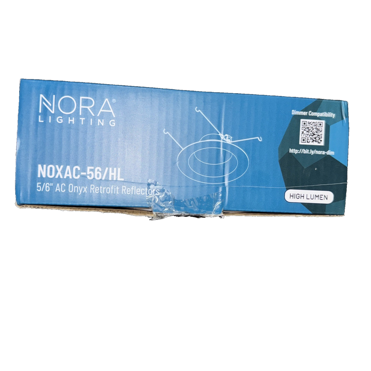 Nora Lighting Nox-563230 5/6" Onyx Led Baffle Retrofit Trim, White, 3000K