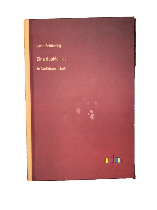 Eine dunkle Tat: in Grodruckschrift, DaveyDooDeals – the book cover of the book ' s title, with the title in german