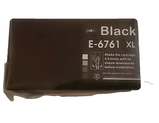 E-6761 XL Black Ink Cartridge - High-Yield for Crisp, Bold Printing - Compatible, Unbranded – black ink cartridge cartridge for hp printers