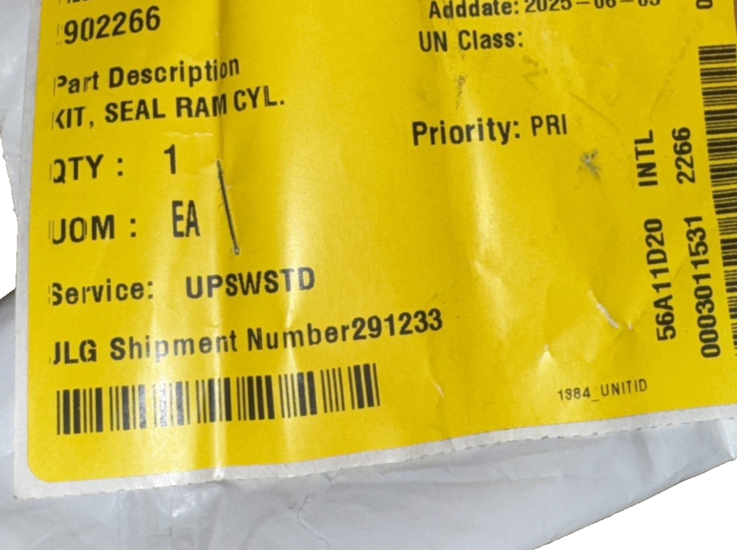 Ram Cylinder Seal Kit 2902266 for JLG Boom Lift 660SJ 600S 400S