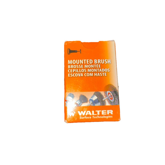 Walter MOUNTED WIRE BRUSH, TWIST-KNOT, 1 1/8 X 1/4 X .020 X 1/4 SHAFT