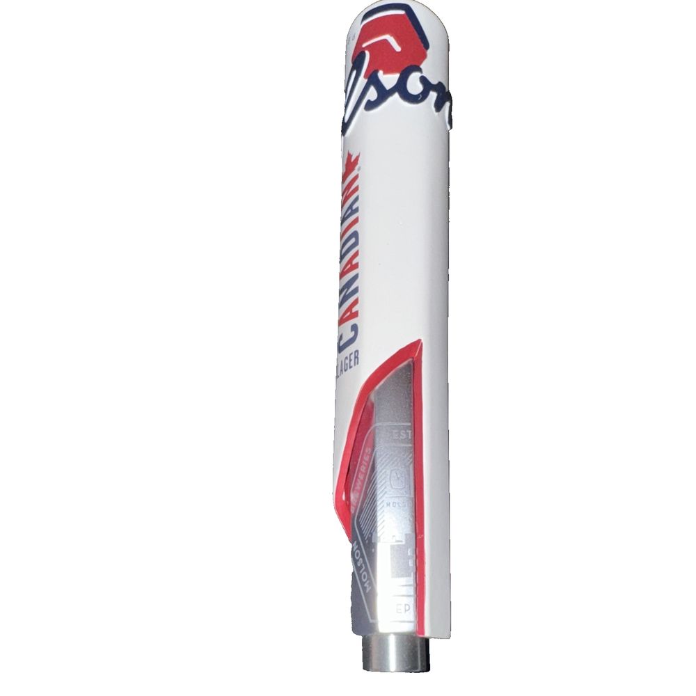 Molson Canadian 2020 Draft Handle-Tall 114059 – a baseball bat with a red and white design