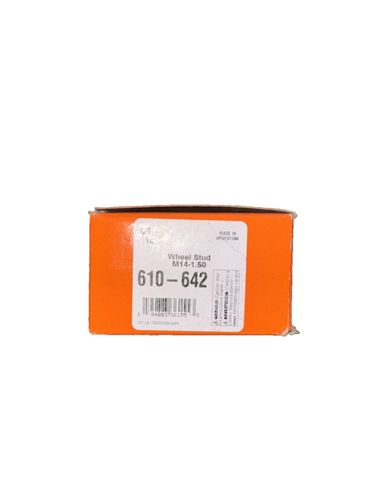 Dorman 610-642 M14-1.50 Serrated Wheel Stud - 15.65 mm Knurl, 75.5 mm Length