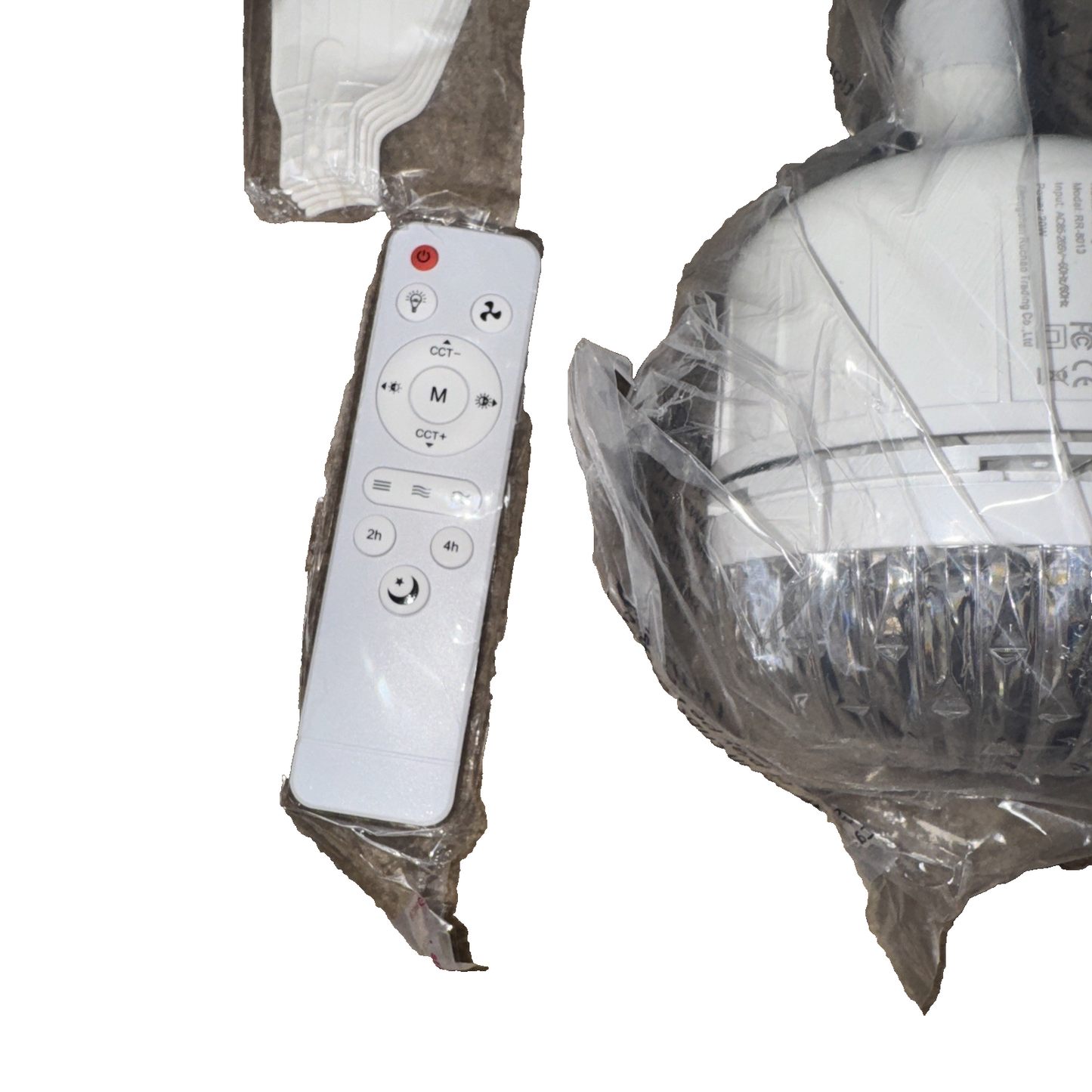 Ceiling Fan Light with Remote, Socket Light RR-8013 (Fits Light Bulb Socket)