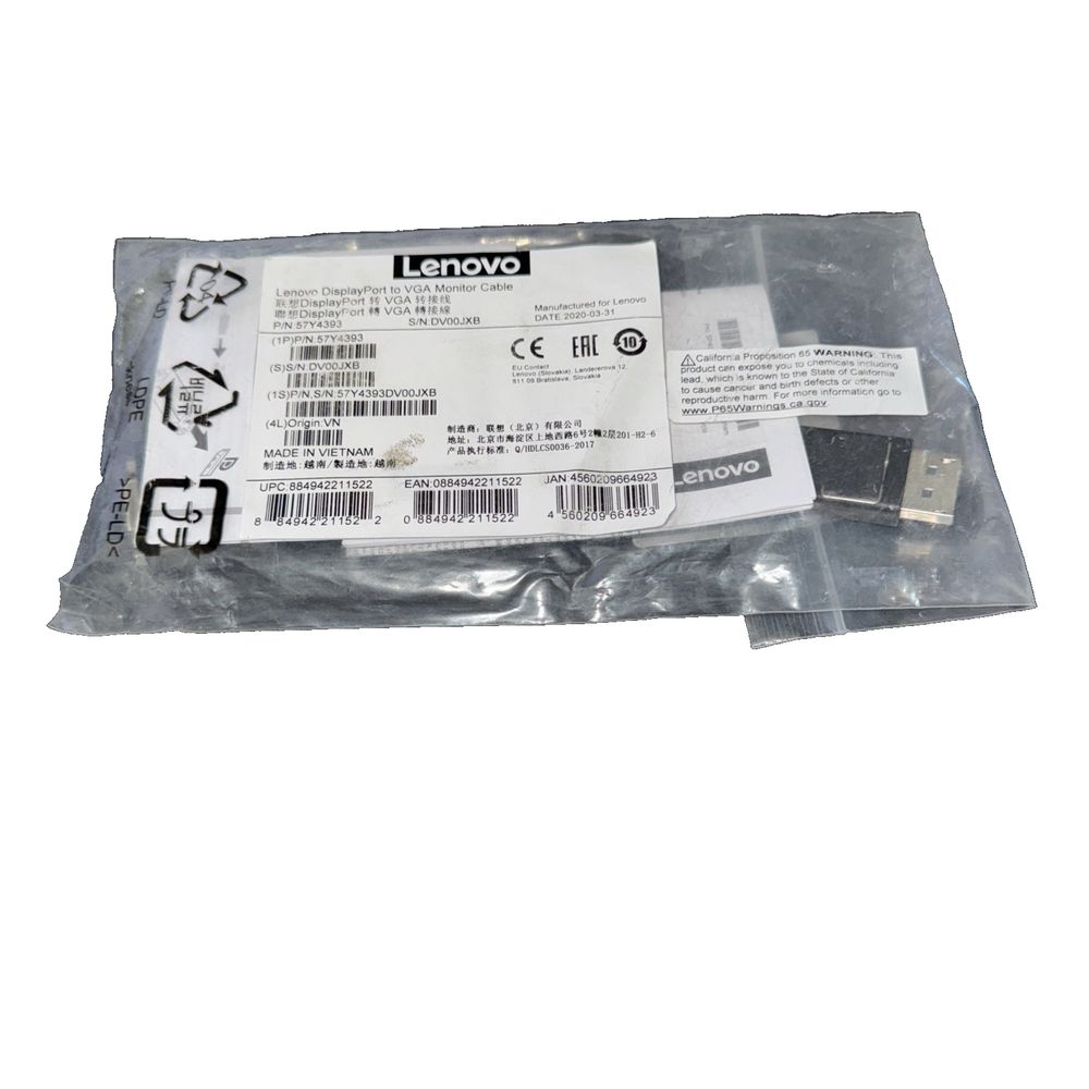 Lenovo DisplayPort to VGA Monitor Adapter – len len i - b - b - b - b - b - b - b - b