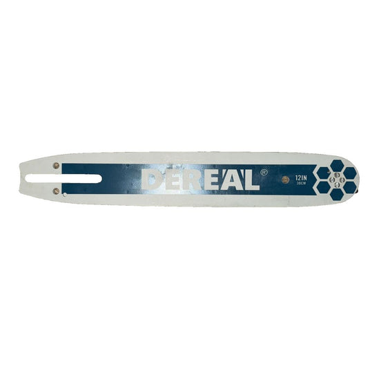 Dereal Chainsaw Guide Bar Replacement 12" for Electric Brushless Handless Tool – the metal key chain is shown in a white background