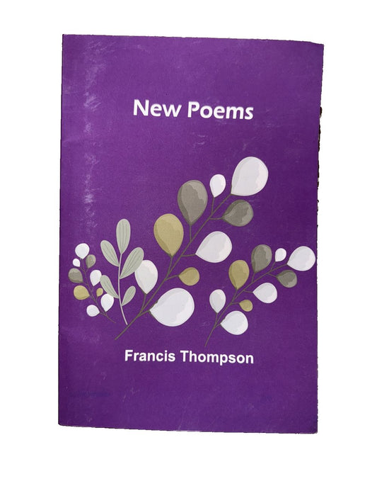 New Poems By Francis Thompson, DaveyDooDeals – a purple book with a white and green design