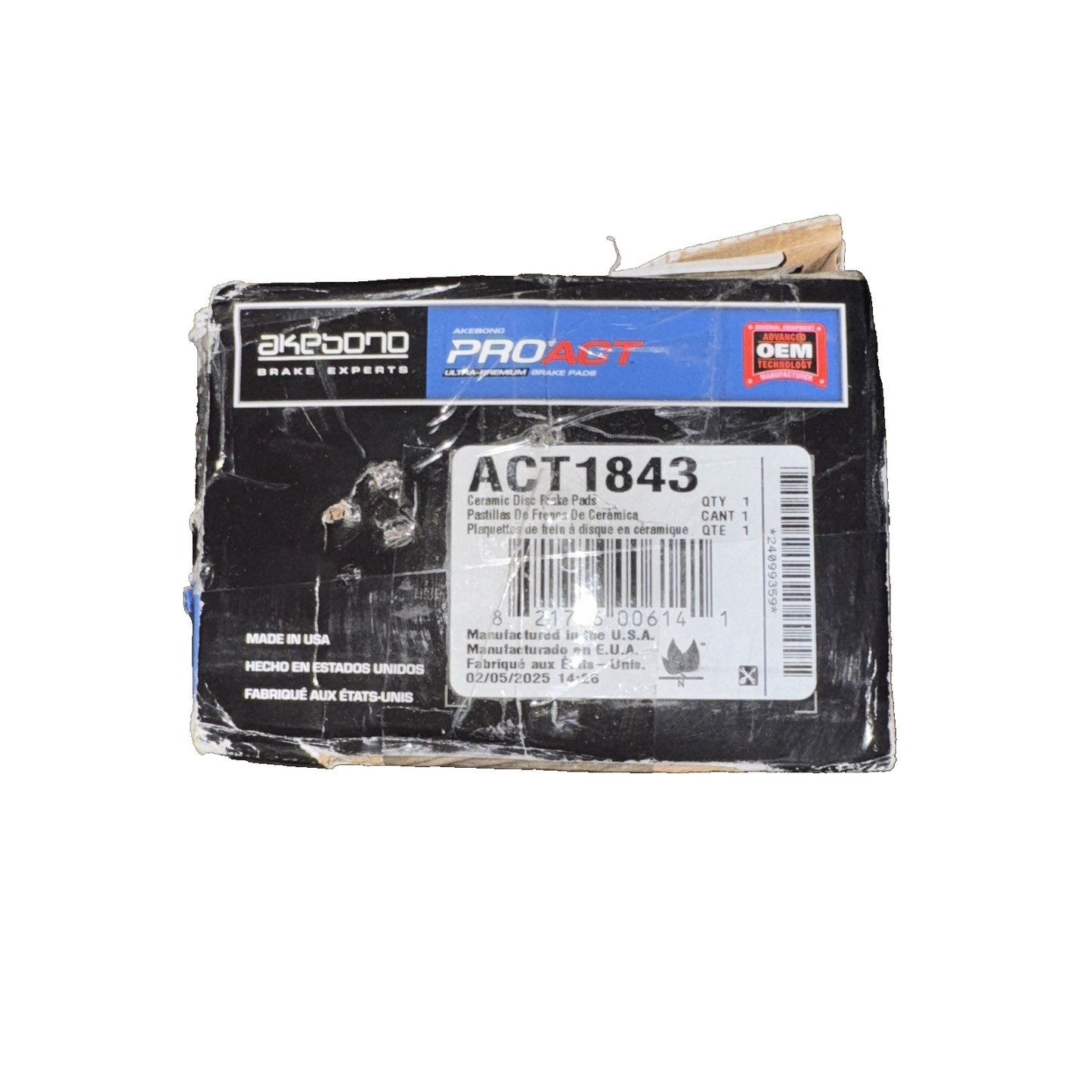 Akebono ACT1843 Brake Pad Set