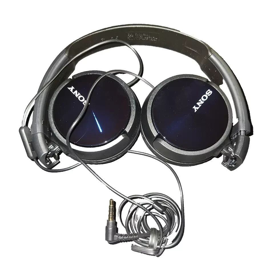 Sony MDRZX310AP/B On-Ear Headphones - Black - Damaged Packaging – a pair of headphones with a microphone and a cable