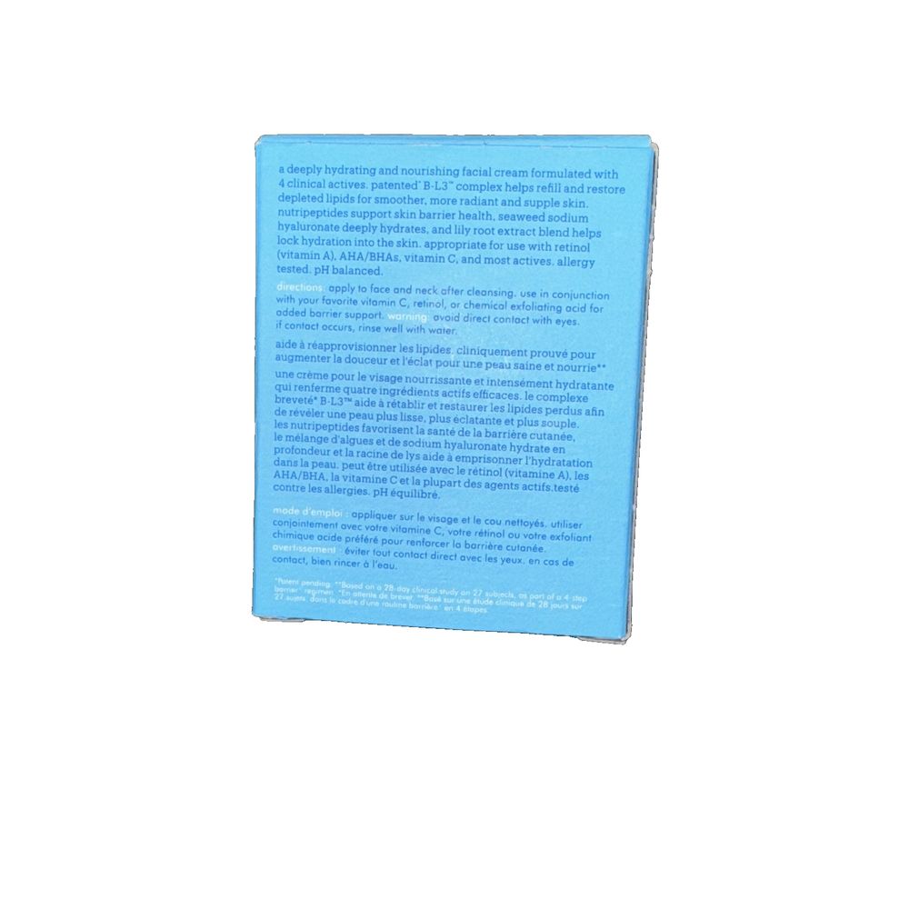 Skinfix Barrier+ Skin Barrier Restoring Gel Cream 1.7 oz – a blue box with a label on it