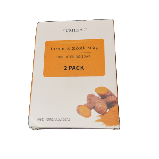 YurherSu Turmeric & Kojic Brightening Soap 2 Pack
